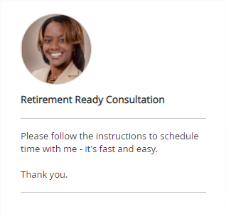 Retirement Ready Consultation Online scheduling